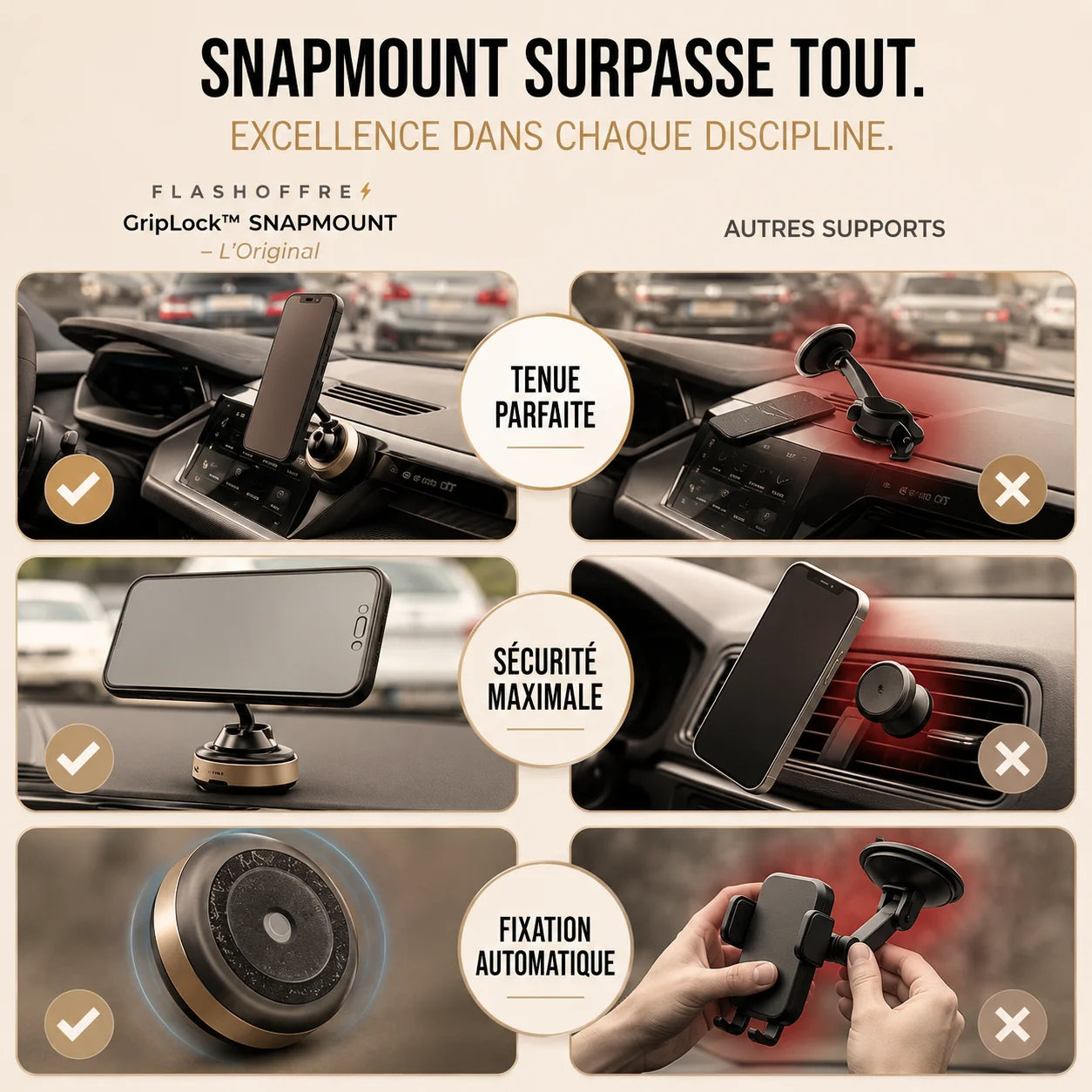 GripLock™ SNAPMOUNT — L’Original