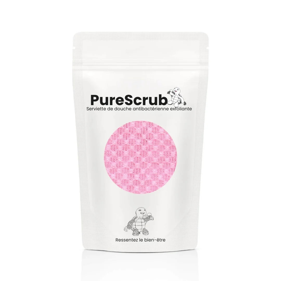 PureScrub™ - Serviette de douche exfoliante antibactérienne