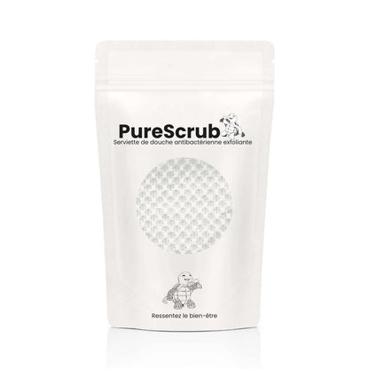 PureScrub™ - Serviette de douche exfoliante antibactérienne