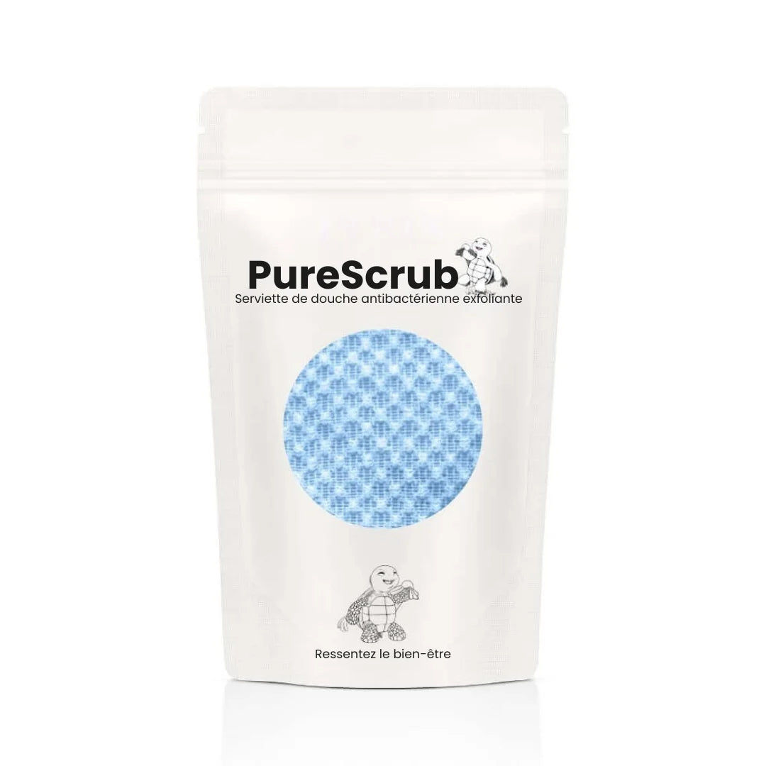 PureScrub™ - Serviette de douche exfoliante antibactérienne