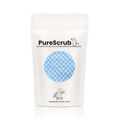 PureScrub™ - Serviette de douche exfoliante antibactérienne