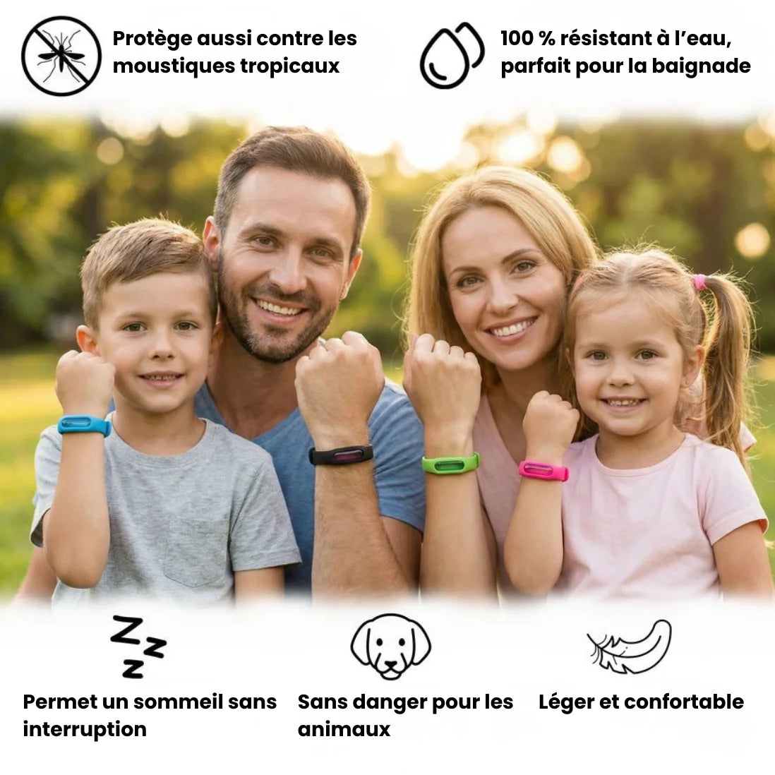 MosquitoGuard™ Bracelet Anti-Moustiques