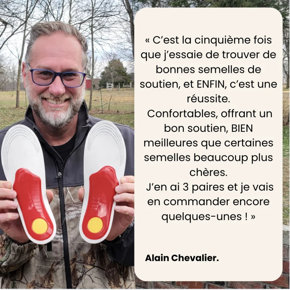 OrthoRelief™ — Semelles de soutien et confort actif