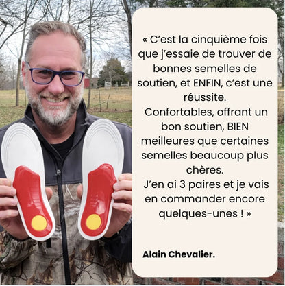 OrthoRelief™ — Semelles de soutien et confort actif