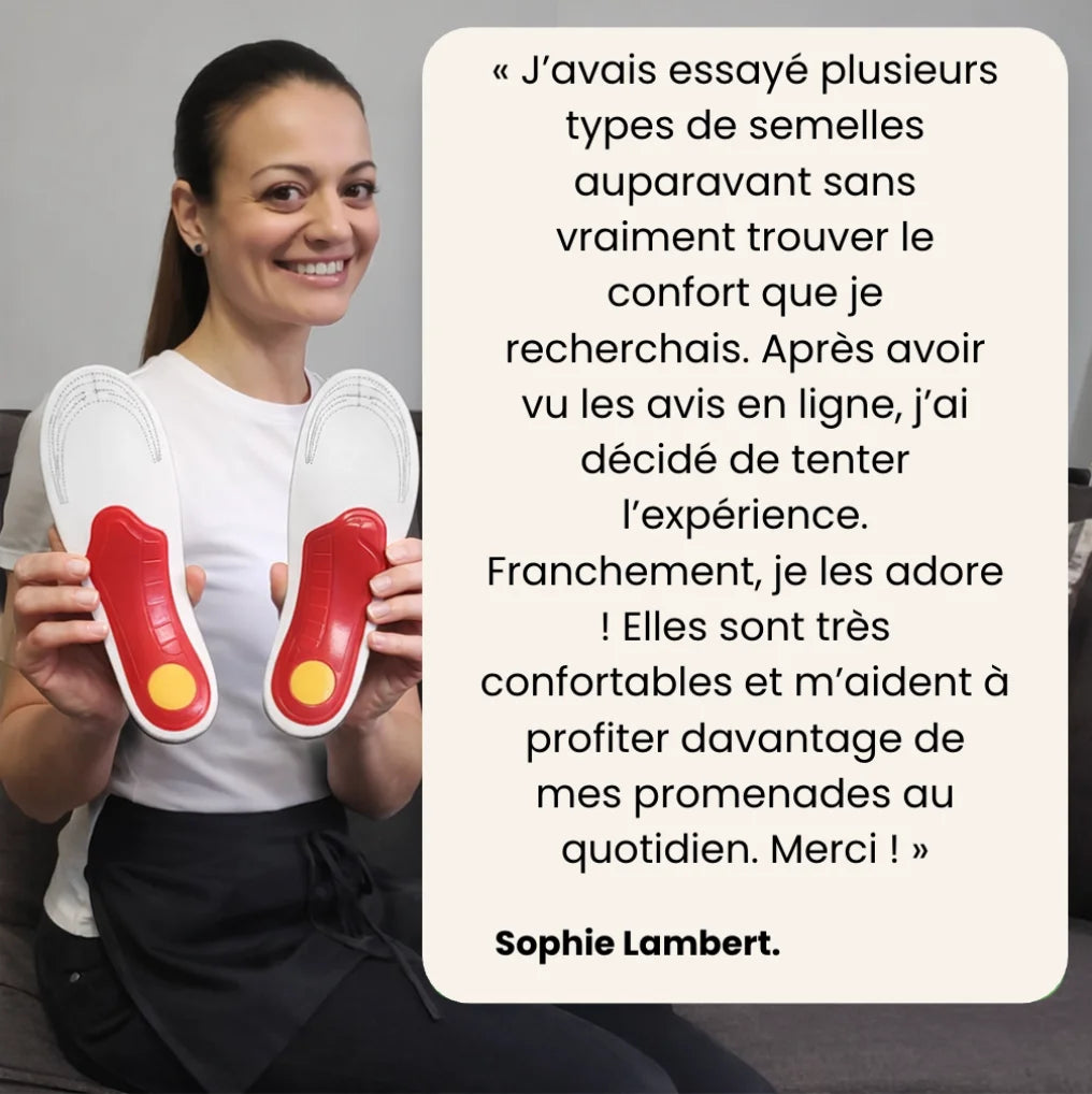 OrthoRelief™ — Semelles de soutien et confort actif