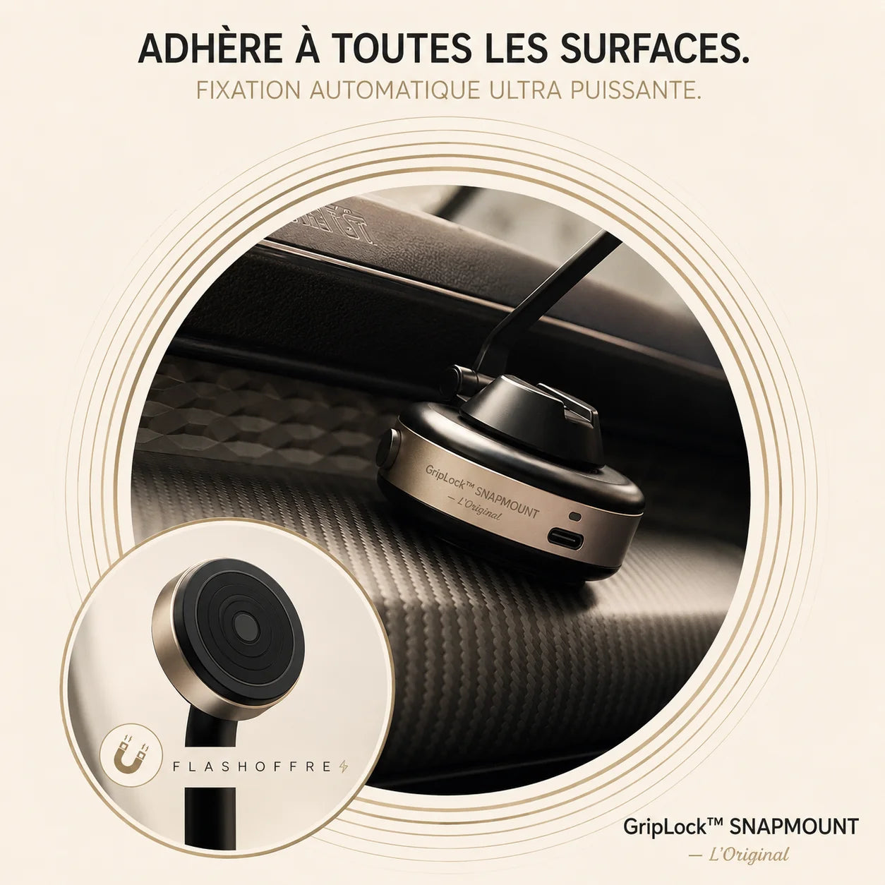 GripLock™ SNAPMOUNT — L’Original